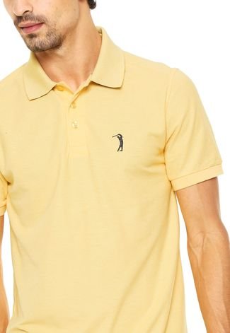 Camisa Polo Aleatory Reta Amarela