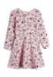 Vestido Milon Infantil Flores Rosa - Marca Milon