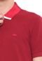Camisa Polo Lacoste Reta Color Block Vermelha - Marca Lacoste
