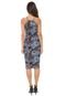 Vestido Colcci Midi Estampado Cinza - Marca Colcci