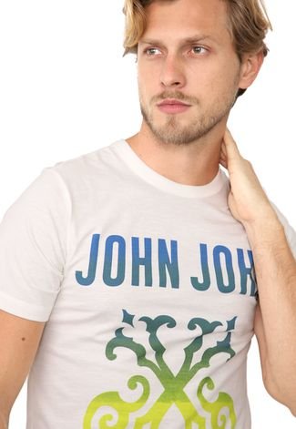 Camiseta John John Logo Off-White
