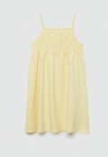 Vestido MANGO KIDS Recortes Amarelo - Marca MANGO KIDS