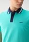 Camisa Polo Colcci Reta Logo Azul - Marca Colcci