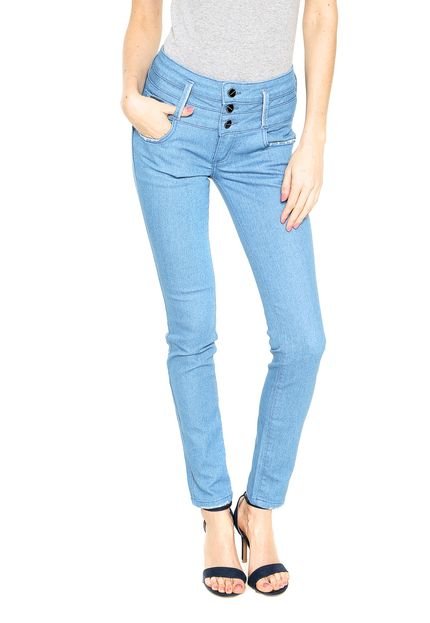 Calça Jeans Lança Perfume Skinny Double Belts Azul - Marca Lança Perfume