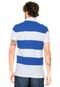 Camisa Polo Tommy Hilfiger Listrada Branca/Azul - Marca Tommy Hilfiger
