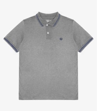 Camisa Polo Casual MMT Cinza