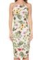 Vestido Lez a Lez Midi Fleur Off-White - Marca Lez a Lez