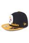 Boné New Era 5950 Flawless Pittsburgh Steelers Preto - Marca New Era