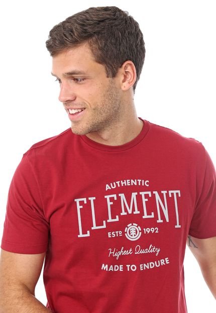 Camiseta Element Authentic Vinho - Marca Element