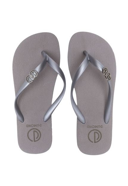 Chinelo Dumond Logo Cinza - Marca Dumond