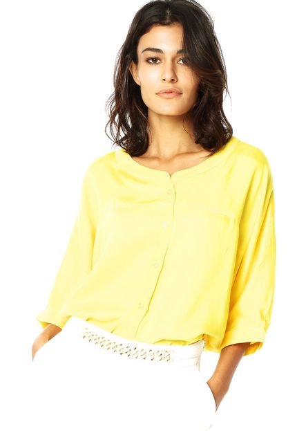 Camisa Colcci Basic Amarela - Marca Colcci