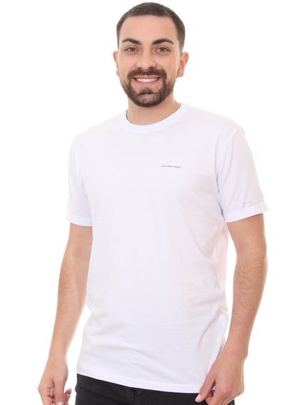 Camiseta Calvin Klein Jeans Masculina Black New Logo Branca - Marca Calvin Klein