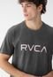 Camiseta RVCA Reta Logo Grafite - Marca RVCA