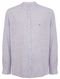 Camisa Dudalina Masculina Comfort Slub Cotton Listrada Rosa / Azul Claro - Marca Dudalina