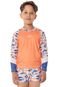 Conjunto Sunga com Camiseta Proteção UV 50 Infantil Praia 01-8 - Marca Over Fame