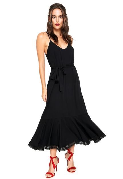 Vestido Colcci Midi Loose Preto - Marca Colcci