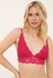 Top Renda Calvin Klein Underwear Triângulo Texturizado Pink - Marca Calvin Klein Underwear