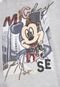 Blusa de Moletom Flanelada Fechada Cativa Disney Mickey Mouse Cinza - Marca Cativa Disney