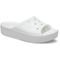Sandália Crocs Classic Plataform Slide White - 40 Branco - Marca Crocs