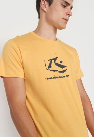 Camiseta Rusty Silk Freeform Amarela