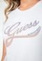 Camiseta Logo GUESS Brilhos - Marca Guess