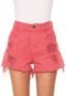 Short Sarja Forum Hot Pant Samia Vermelho - Marca Forum