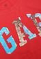 Camiseta GAP Infantil Paetê Vermelha - Marca GAP