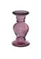 Candelabro San Miguel Vilage Vidro 20cm Rosa - Marca San Miguel