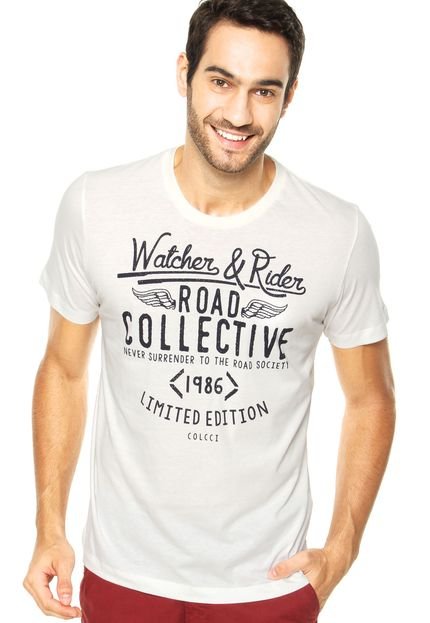 Camiseta Colcci Road Collective Off-white - Marca Colcci
