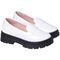 Mocassim Infantil Feminino Branco Sapato Social Tratorado Boneca - Marca Pepite Moda Infantil