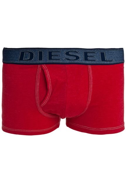 Cueca Diesel Boxer Pespontos Vermelha - Marca Diesel