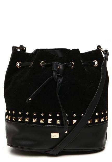 Bolsa Saco Gash Rebites Preto - Marca Gash