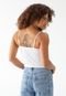 Regata Cropped Levis Ajustada Texturizada Off-White - Marca Levis