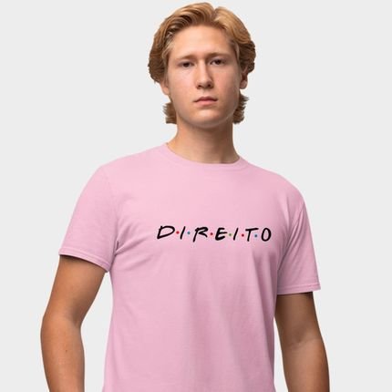 Camisa Camiseta Genuine Grit Masculina Estampada Algodão Faculdade Direito Friends - P - Rosa Bebe - Marca Genuine
