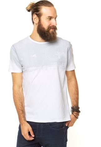 Camiseta Calvin Klein Jeans Degradê Branca