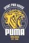 Camiseta Puma Menino Frontal Azul-Marinho - Marca Puma