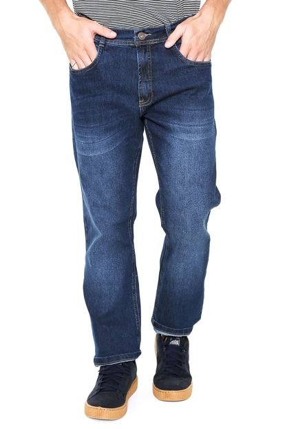 Calça Jeans Malwee Reta Azul-marinho - Marca Malwee