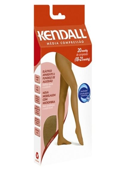 Meia Calça Kendall Média Compressão com Ponteira Bege - Marca Kendall