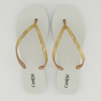Chinelo Capricho Shine Sandal Feminino Branco - Marca Capricho