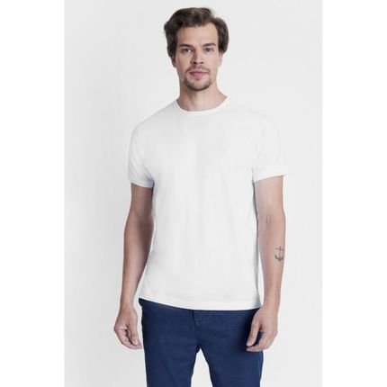 Camiseta Aramis Manga Curta Algodão Pima Branco - Marca Aramis