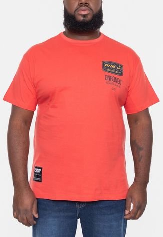 Camiseta Onbongo Plus Size Itto Laranja Paprika