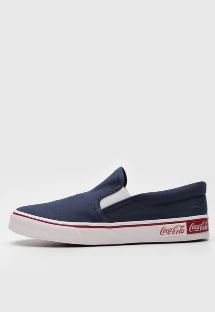 Slip On Coca Cola Shoes Color Azul-Marinho - Marca Coca Cola Shoes