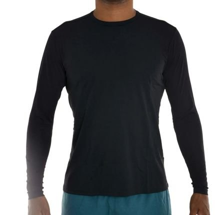 Camiseta masculina manga longa com proteção UV e repelente Lupo - Marca Lupo