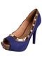 Peep Toe Vizzano Unic Azul - Marca Vizzano