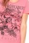 Camiseta Colcci Estampada Rosa - Marca Colcci