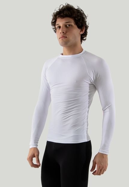 Camisa Térmica Rioutlet Segunda Pele Masculina Branca - Marca Rioutlet