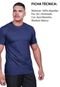 Camiseta Básica Masculina Kit 2 Algodão Fio 30.1 Lisa Macia Tradicional Slim Fit Premium Techmalhas Grafite/Azul Marinho - Marca TECHMALHAS