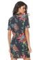 Vestido Colcci Curto Tropical Azul - Marca Colcci