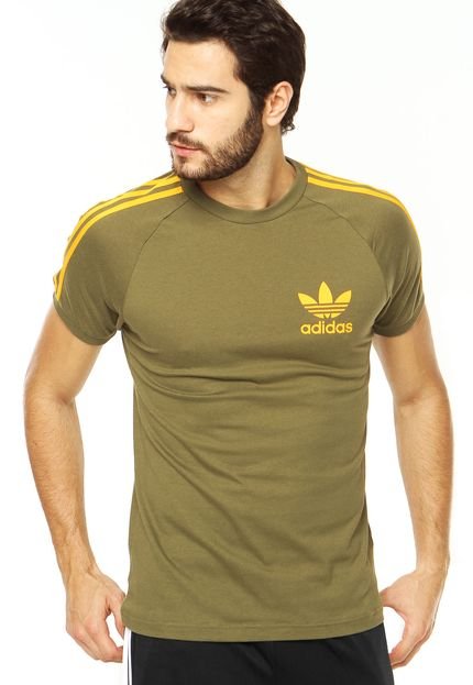 Camiseta MC adidas Originals Sport Ess Olive Cargo S15 - Marca adidas Originals