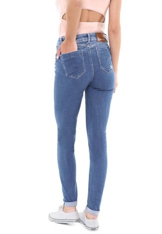 Calça Jeans Planet Girls Skinny Estonada Azul